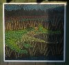 Painted alligator mosaic